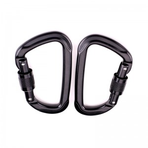 Hợp kim nhôm ngoài trời có khóa D khóa leo núi loại carabiner