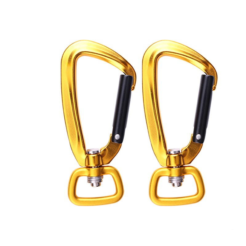 Leo núi ngoài trời và cắm trại khóa chính carabiner đa chức năng nut leo núi móc khóa leo núi khóa nhanh thiết bị an toàn khóa d-vít vít khóa chính hàng không hợp kim nhôm