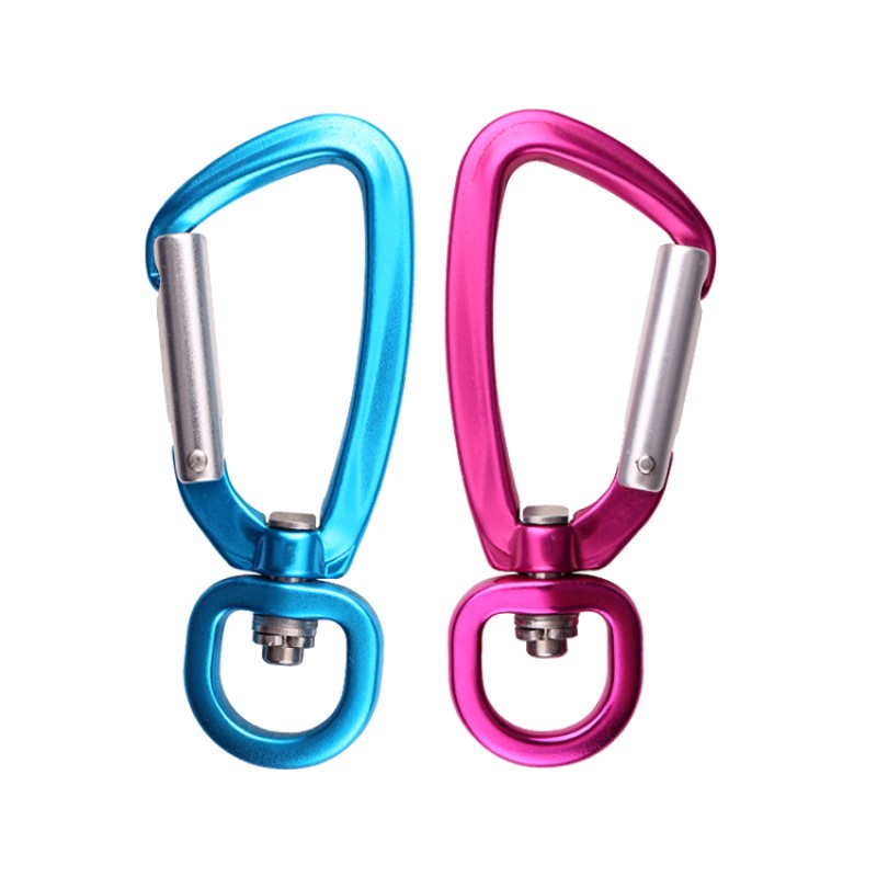 Chất lượng cao carabiner kéo lớn hàng không nhôm leo núi khóa động vật lớn kéo chó khóa leo võng yoga nhanh clasp