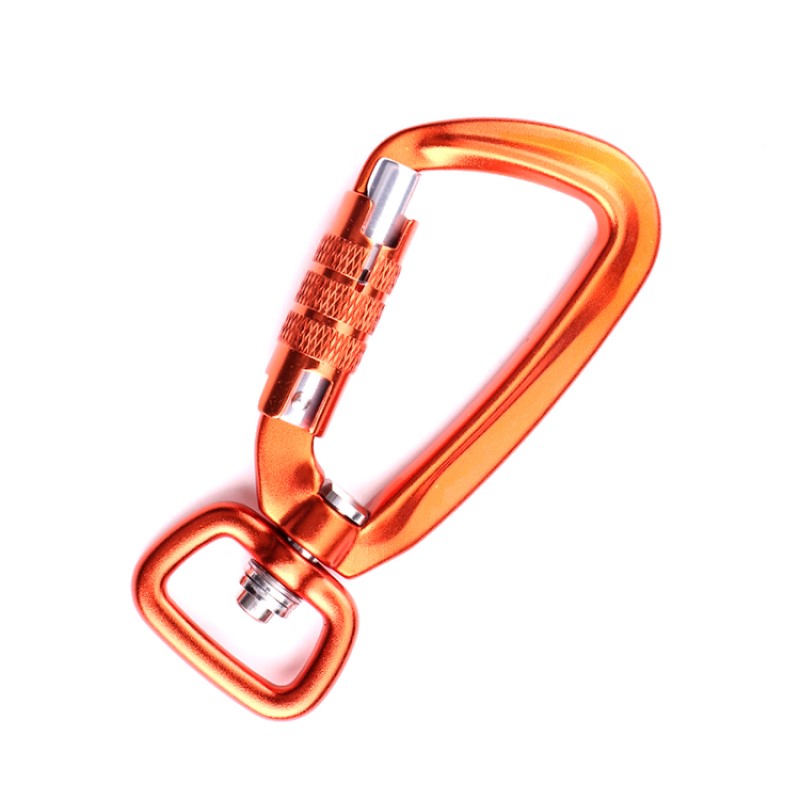 Móc khóa ngoài trời leo núi cắm trại khóa chính Hai khóa carabiner đa chức năng nut carabiner ngoài trời nhanh chóng bắt nhanh rơi thiết bị an toàn khóa thăm dò lỗ khóa d loại khóa khóa chính hợp kim nhôm hàng không